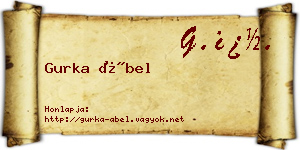Gurka Ábel névjegykártya